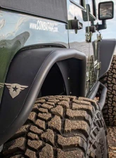Combat Off Road Black Aluminum Fenders Rear Pair Jeep Wrangler 2007-2018                                     - 15-1079 - Image 8